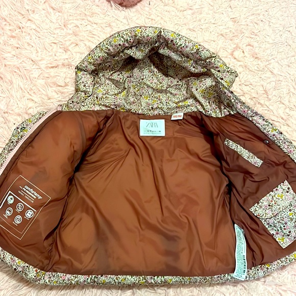 Zara girls coat size 12-18 mths - Picture 2 of 3